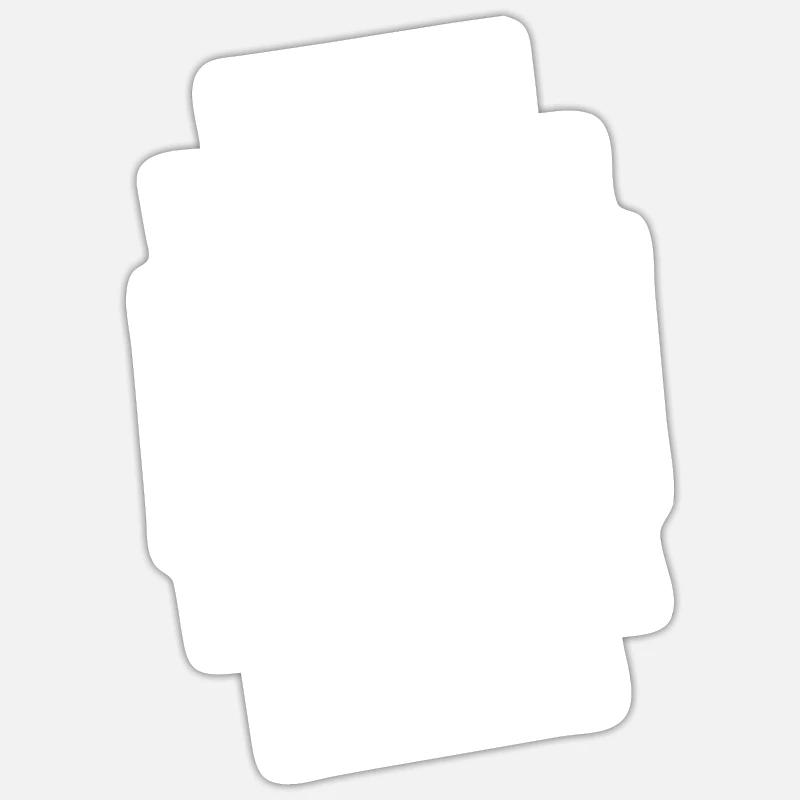 Bouvier Bernois Drôle - Sticker taille S (10 x 10 cm) - blanc mat