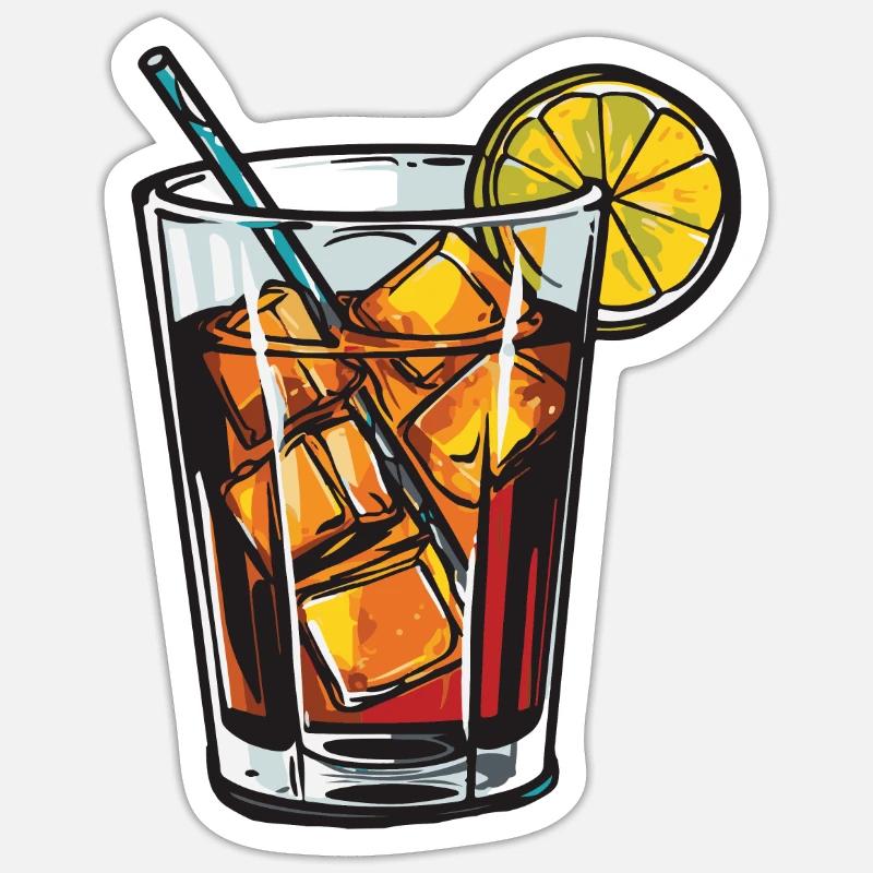 Lemonade Drink - Sticker size S (10 x 10 cm) - white matte