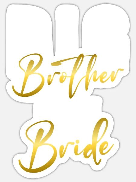 Big Brother Gift - Sticker Größe S (10 x 10 cm) - Mattweiß