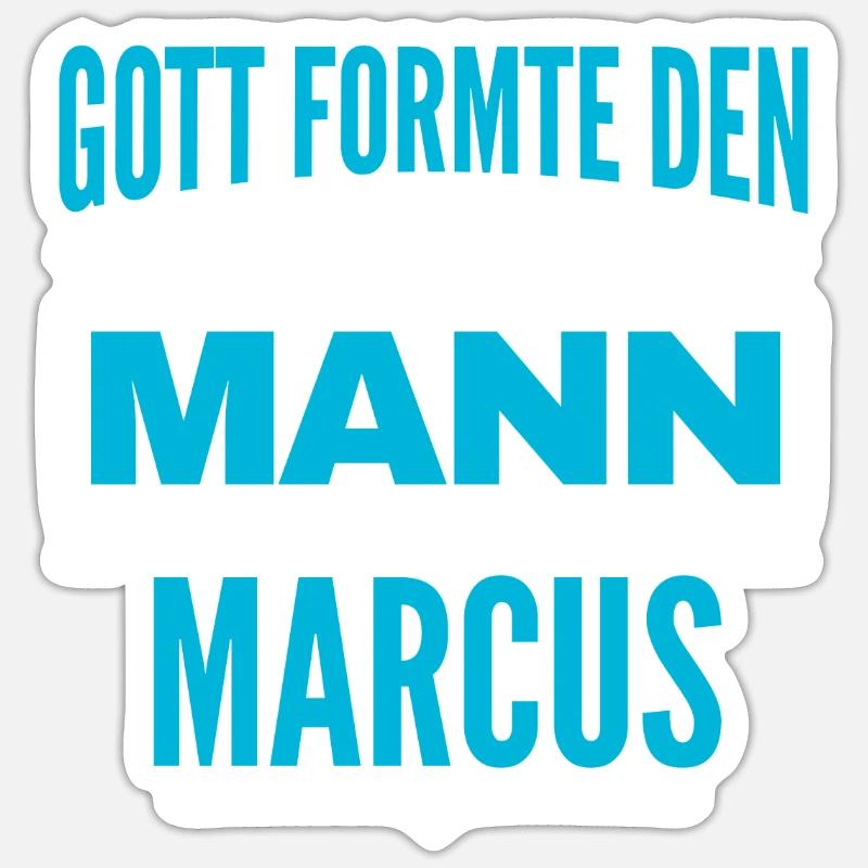 Marcus Name Design Sticker Größe S (10 x 10 cm)