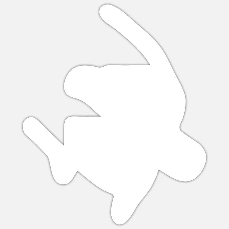 Cochon - Sticker taille S (10 x 10 cm) - blanc mat