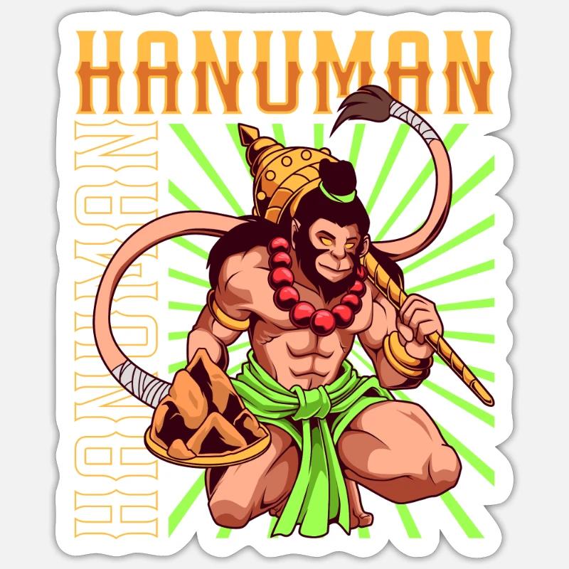 Dieu hindou - Lakshmi - Sticker taille S (10 x 10 cm) - blanc mat