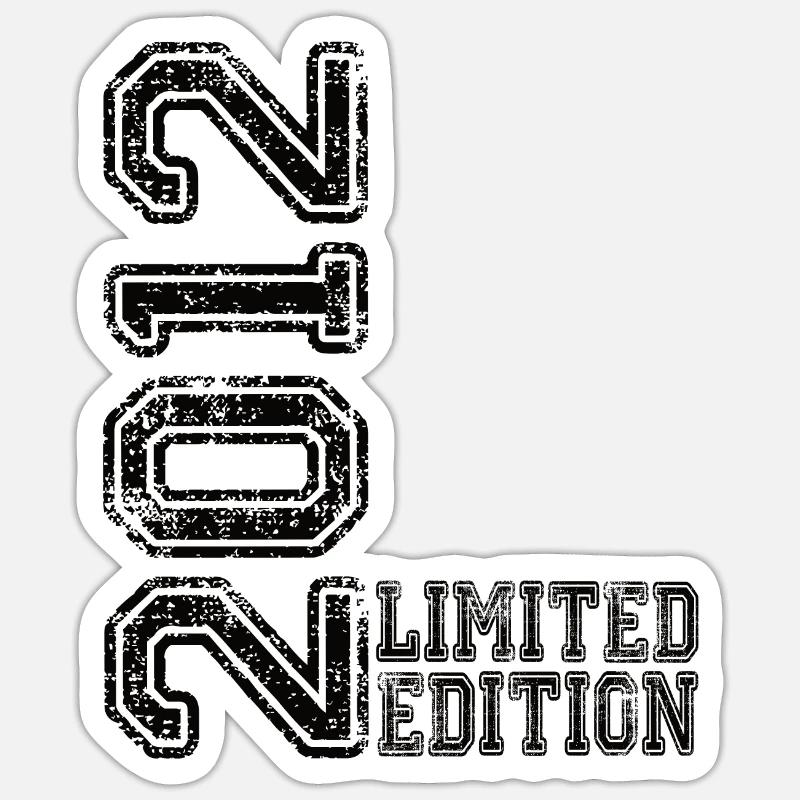 Édition limitée 2012 - Sticker taille S (10 x 10 cm) - blanc mat