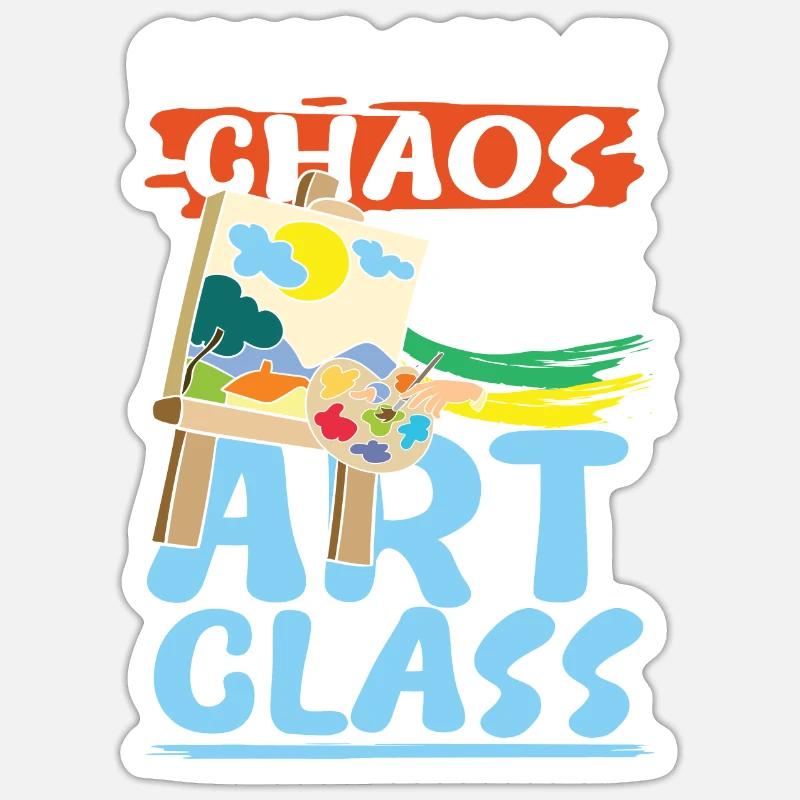 We Call It Art Class - Sticker Größe S (10 x 10 cm) - Mattweiß