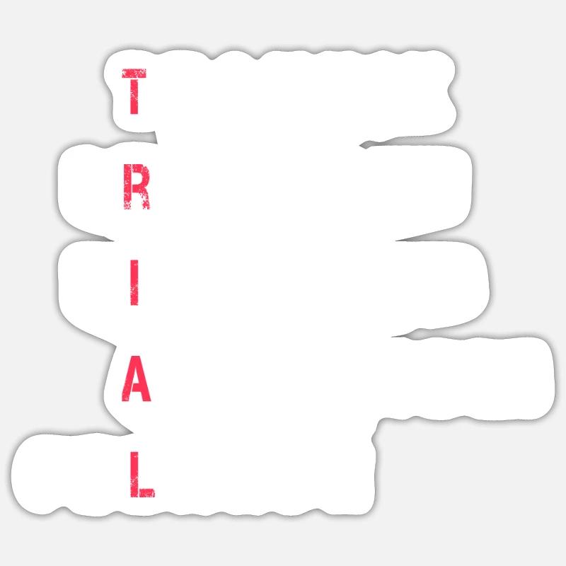 Trial Technik Präzision Hindernis Adrenalin - Sticker Größe S (10 x 10 cm) - Mattweiß