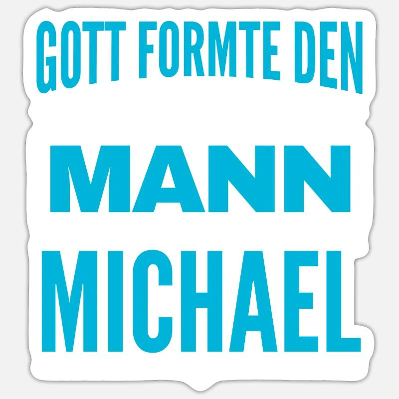 Michael Name Design Sticker Größe S (10 x 10 cm)