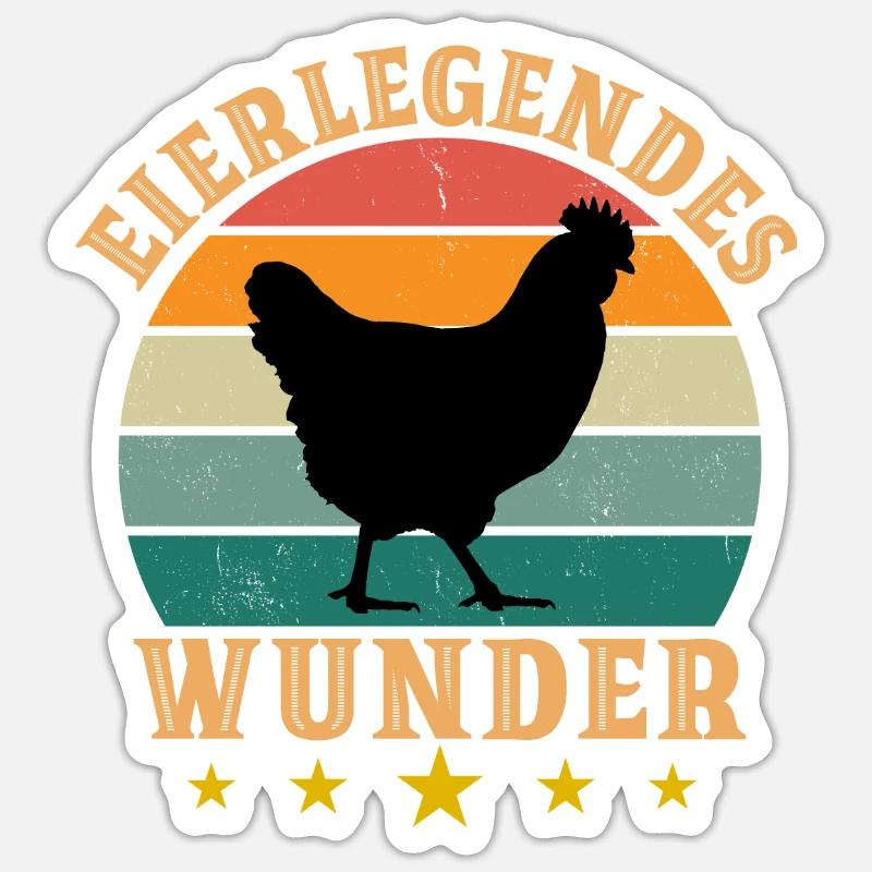 Egg-laying miracle Sticker size S (10 x 10 cm)