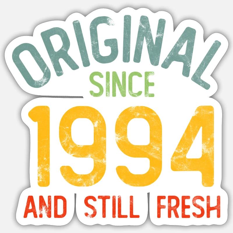 Millésime 1994 - Sticker taille S (10 x 10 cm) - blanc mat