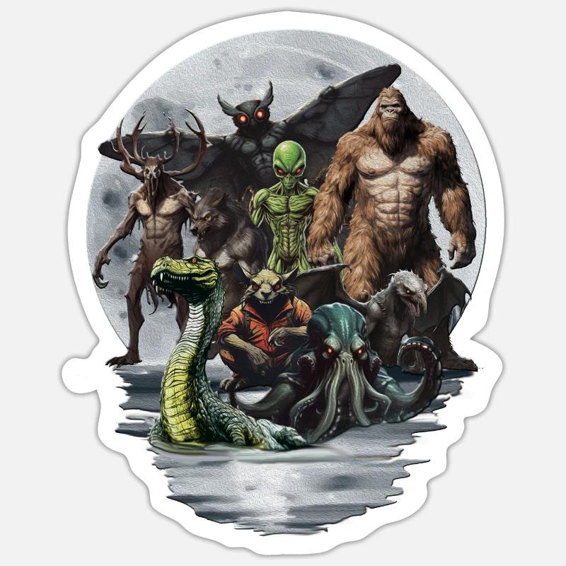 Cryptid Group Sticker size S (10 x 10 cm)