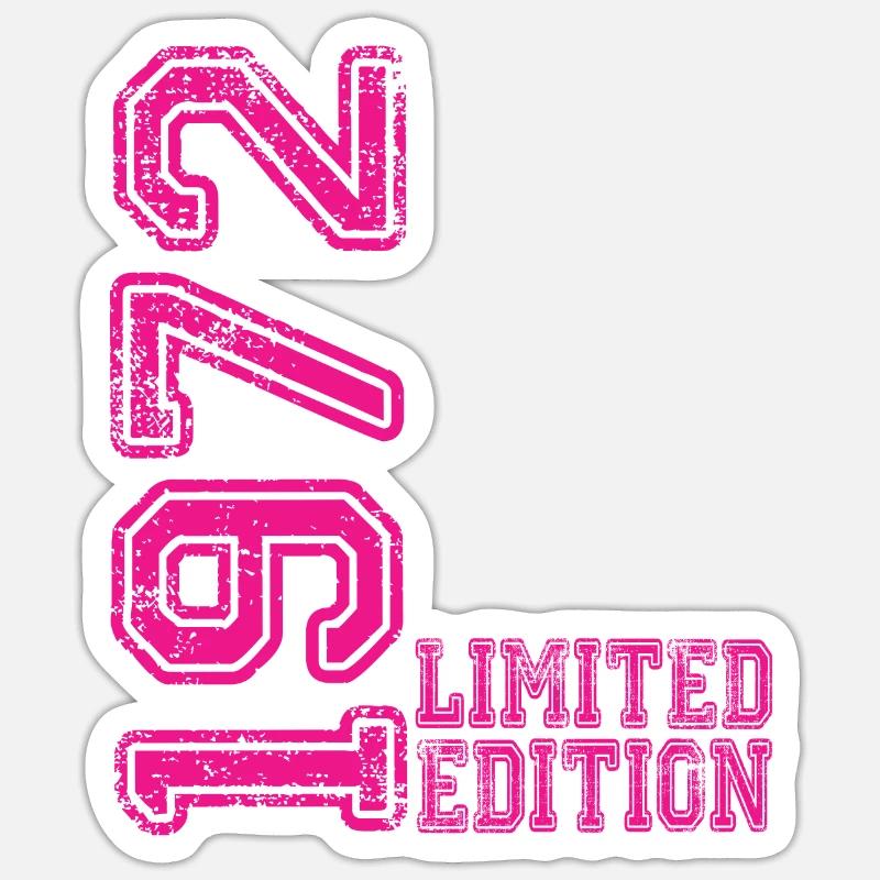Édition limitée 1972 - Sticker taille S (10 x 10 cm) - blanc mat