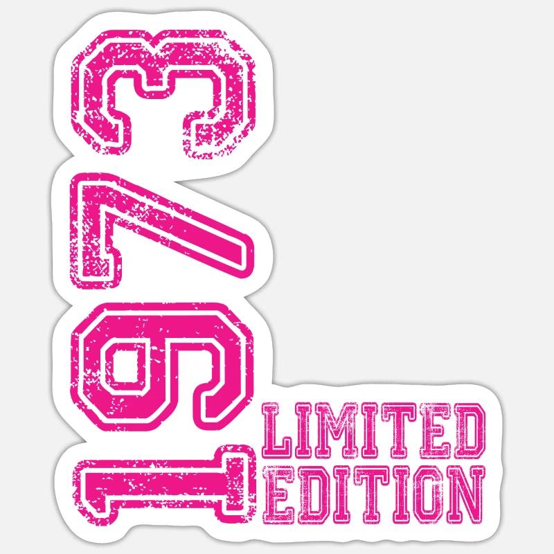 Édition limitée 1973 - Sticker taille S (10 x 10 cm) - blanc mat