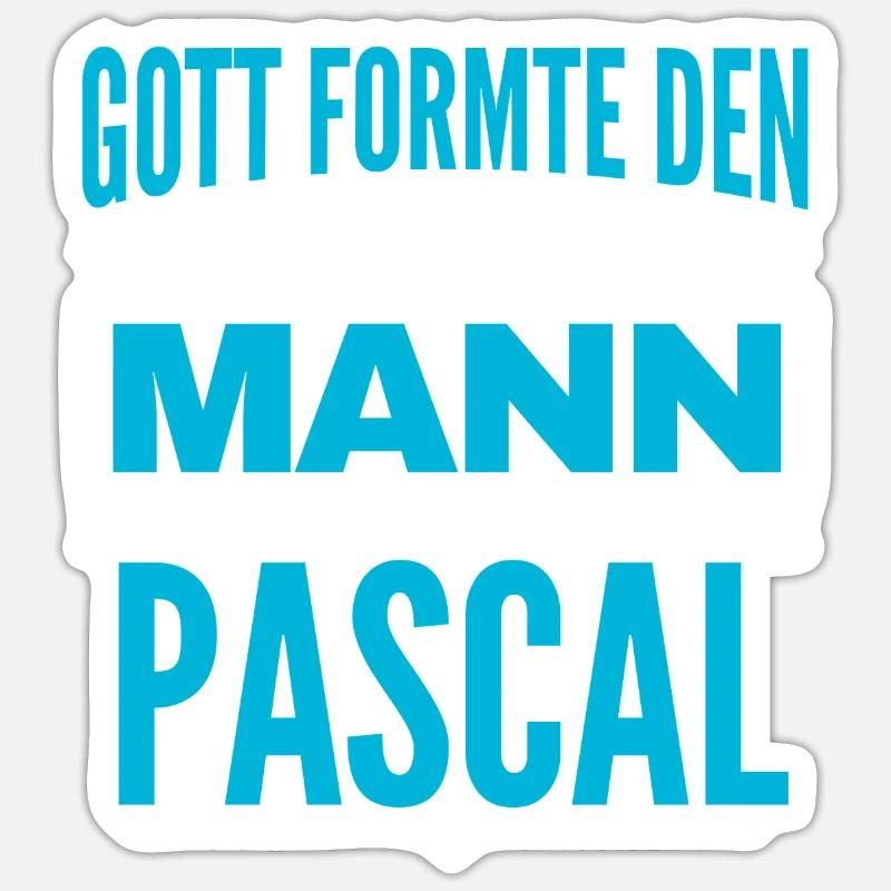 Pascal Name Design Sticker Größe S (10 x 10 cm)
