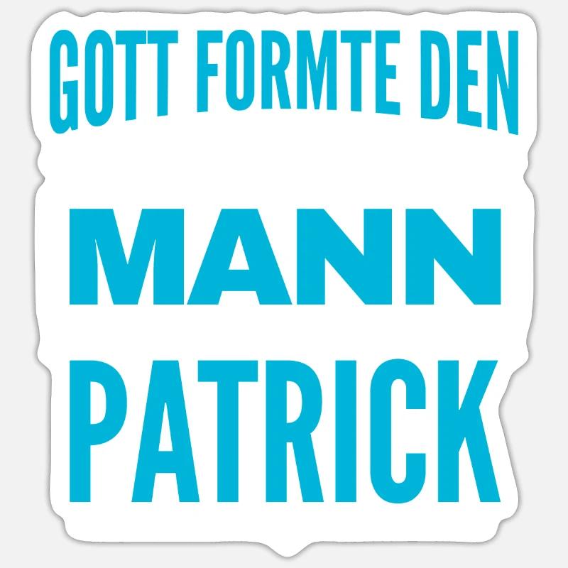 Patrick Name Design Sticker Größe S (10 x 10 cm)