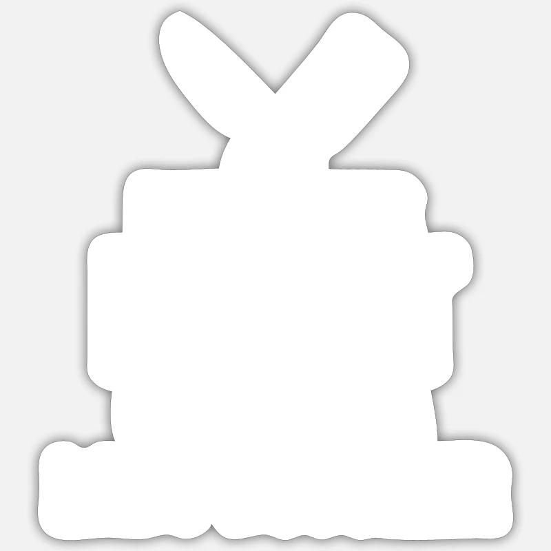 Fühlen Sie Sich Sicher Schlafen Sie Nachts Mit - Sticker Größe S (10 x 10 cm) - Mattweiß