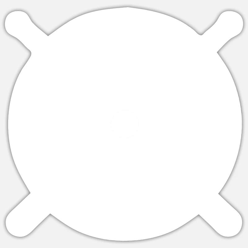 Drummer Drummer Drum Gift - Sticker size S (10 x 10 cm) - white matte