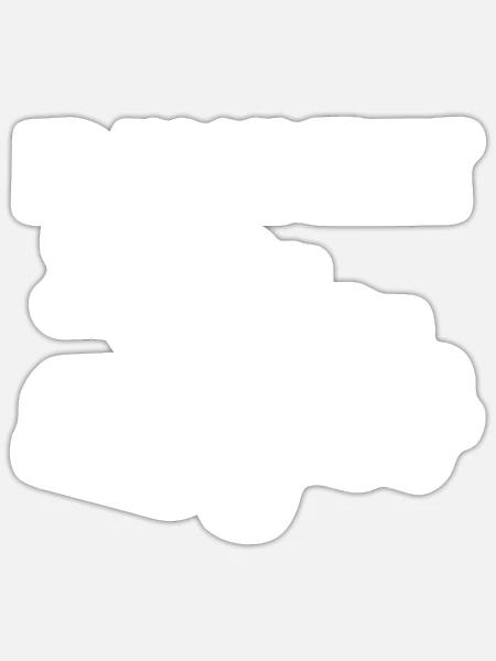 Lustiger Abschleppwagenfahrer Abschleppwagenfahrer - Sticker Größe S (10 x 10 cm) - Mattweiß