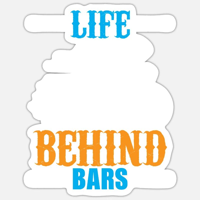 Das Leben Hinter Gittern Sticker Größe S (10 x 10 cm)