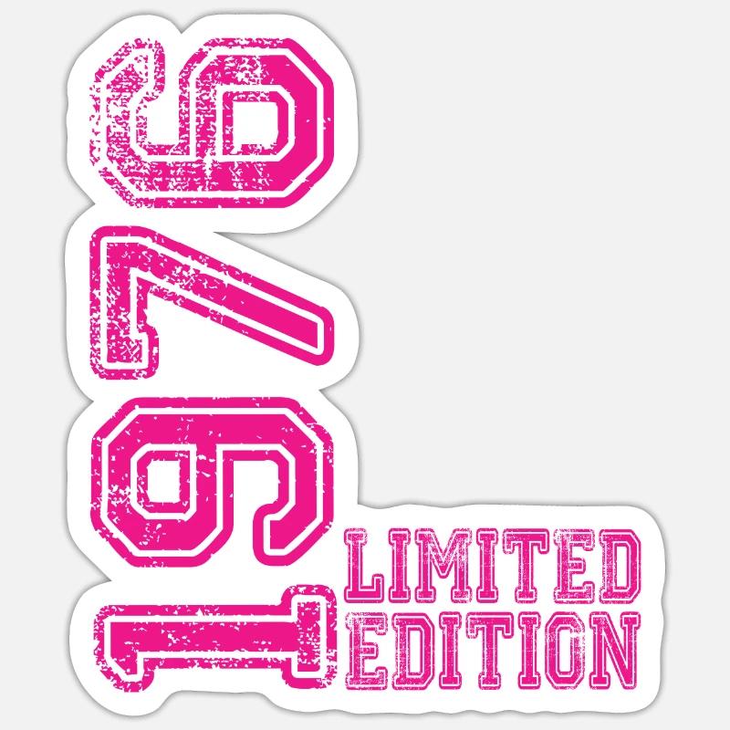 Édition limitée 1976 - Sticker taille S (10 x 10 cm) - blanc mat