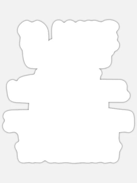 Wir haben viel gemeinsam 10.Hochzeitstag - Sticker Größe S (10 x 10 cm) - Mattweiß