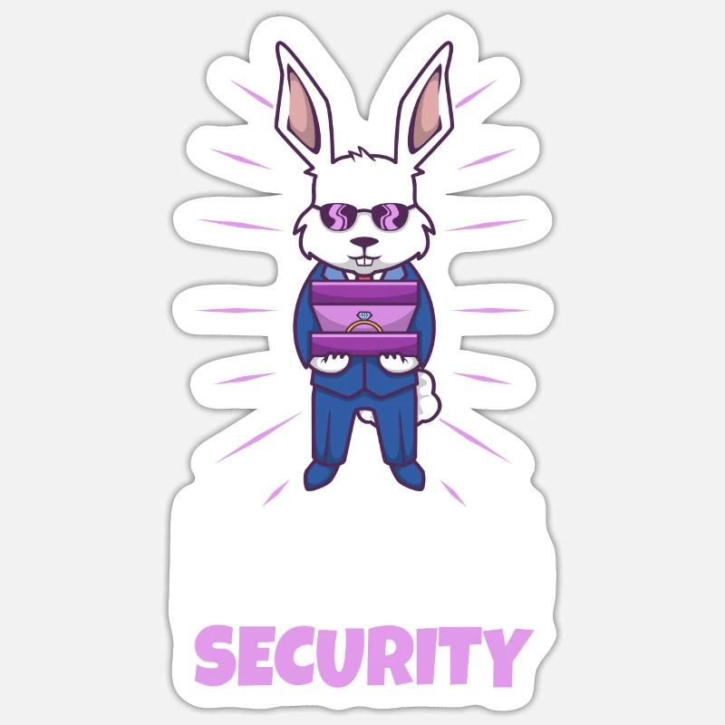 Ring Security Wedding - Sticker size S (10 x 10 cm) - white matte