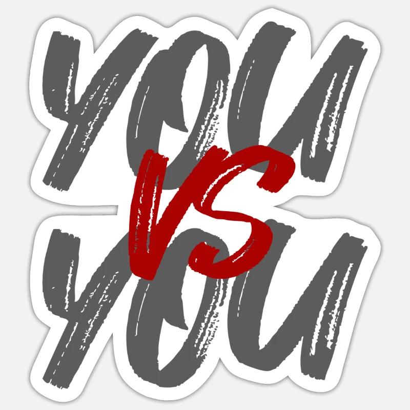 Vous Vs VOUS Sticker taille S (10 x 10 cm)