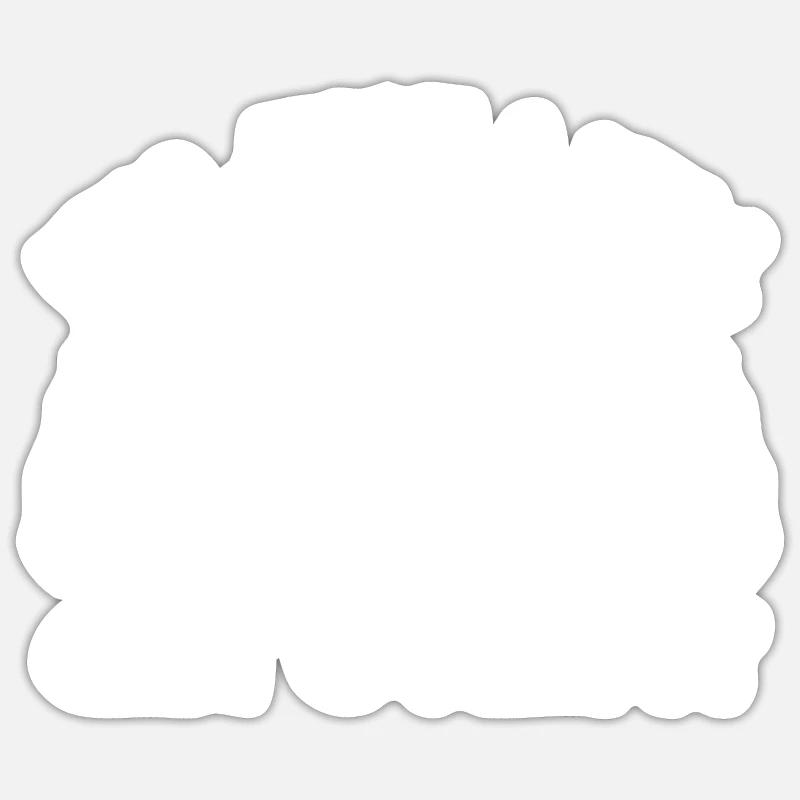 It s Just A Hill Get Over It Cyclist MTB Mountain - Sticker size S (10 x 10 cm) - white matte