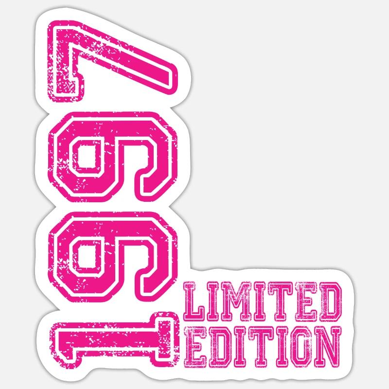 Édition limitée 1997 - Sticker taille S (10 x 10 cm) - blanc mat