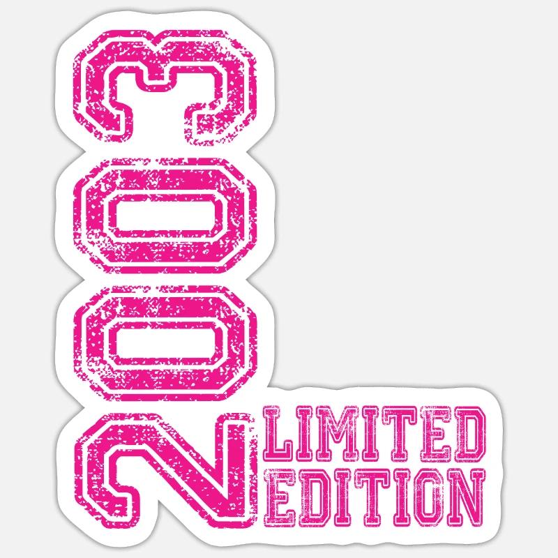 Édition limitée 2003 - Sticker taille S (10 x 10 cm) - blanc mat