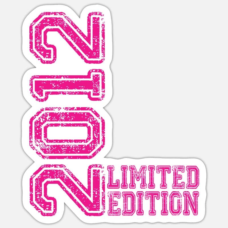Édition limitée 2012 - Sticker taille S (10 x 10 cm) - blanc mat