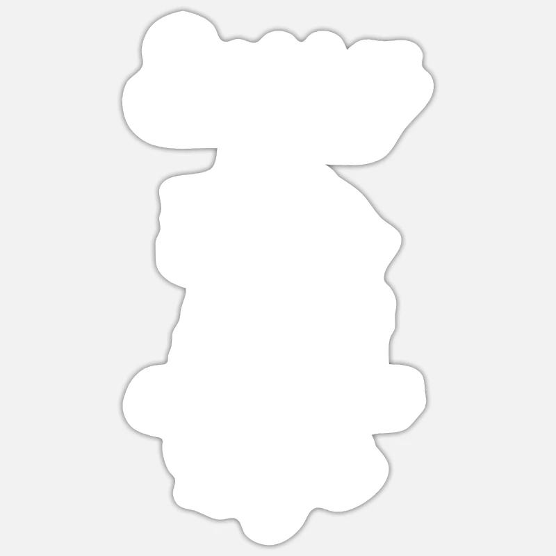 Ritter Mittelalterliche Renaissance-Ritterrüstung - Sticker Größe S (10 x 10 cm) - Mattweiß