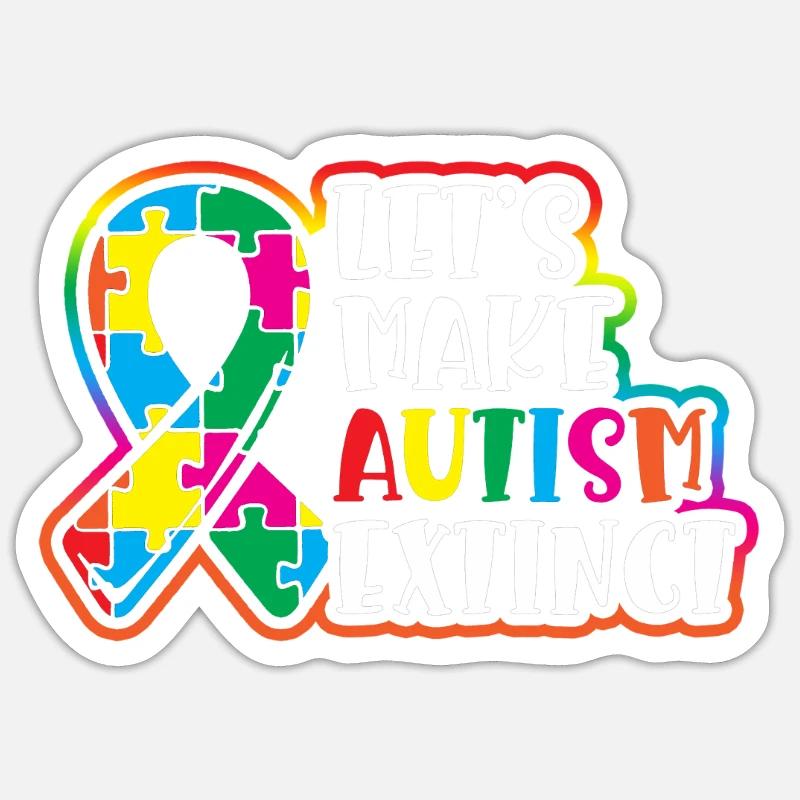 Faisons de l’autisme l’extinction de la Sticker taille S (10 x 10 cm)
