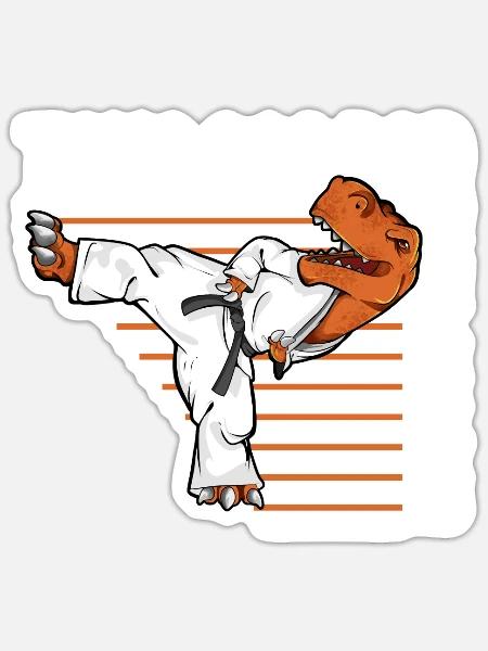 Tang Soo Do Papa - Sticker Größe S (10 x 10 cm) - Mattweiß