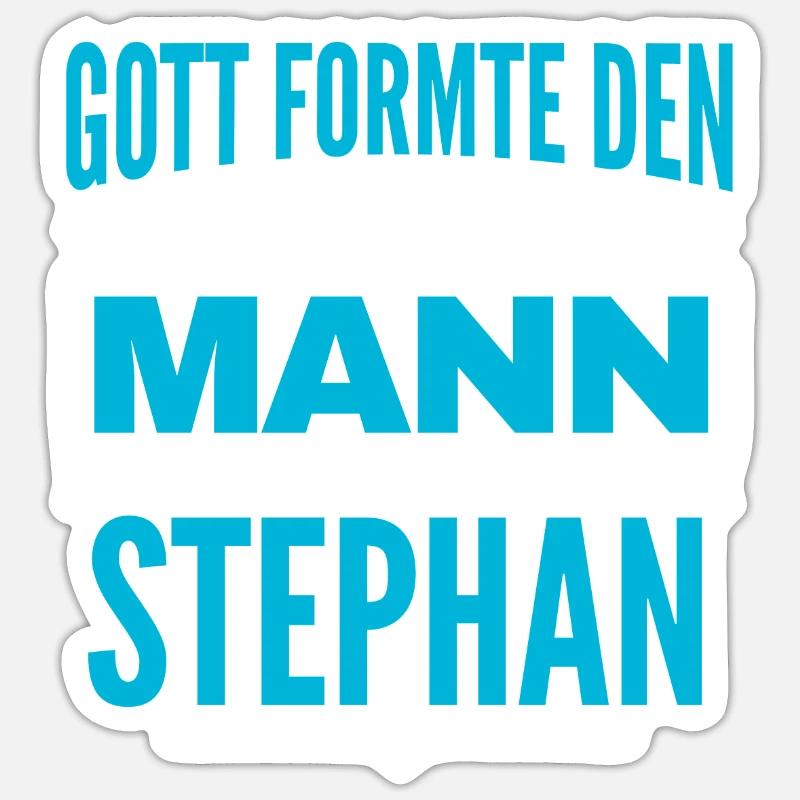 Stephan Name Design Sticker Größe S (10 x 10 cm)