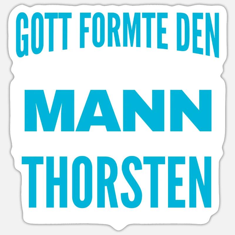 Thorsten Name Design Sticker Größe S (10 x 10 cm)