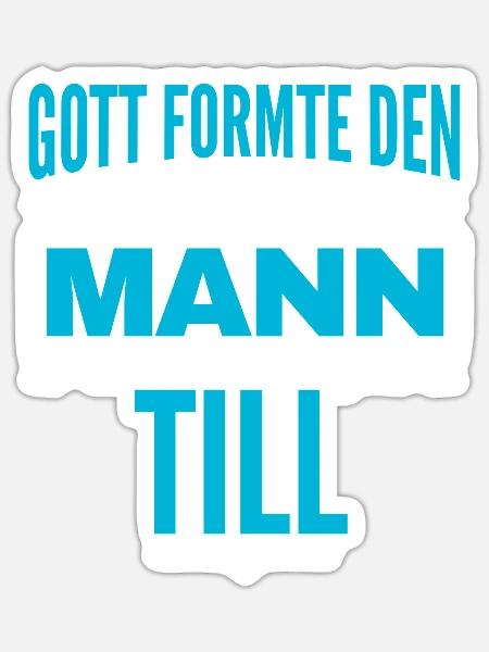 Till Name Design - Sticker Größe S (10 x 10 cm) - Mattweiß