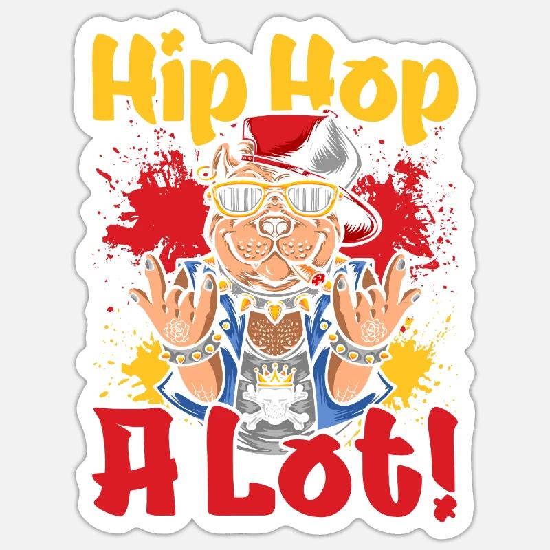 Hiphop Dance Dancer Breakdance - Sticker size S (10 x 10 cm) - white matte