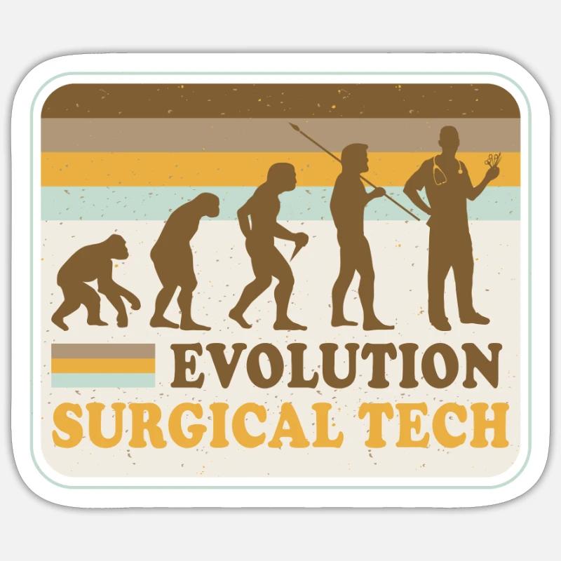 Chirurgisch-technischer Assistent Chirurg Sticker Größe S (10 x 10 cm)