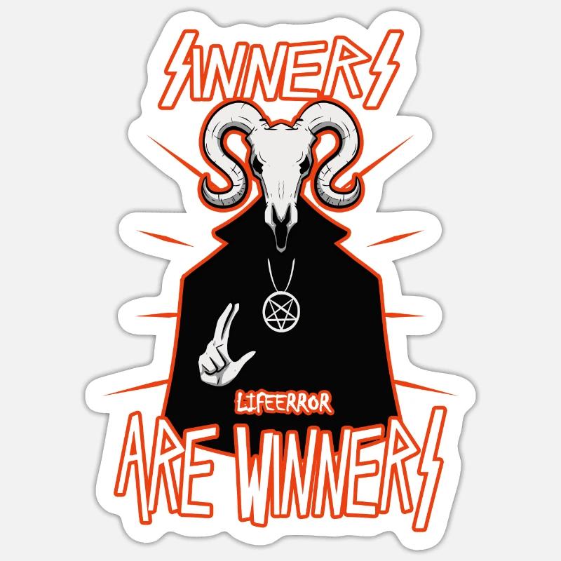 Sinners are Winners - Lifeerror Sticker size S (10 x 10 cm)