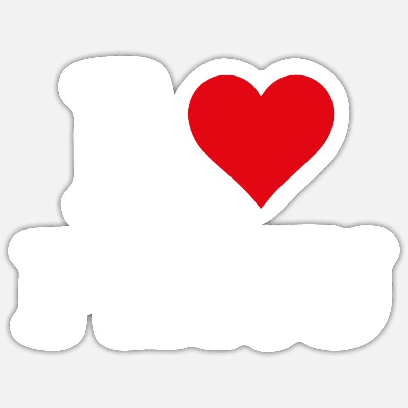 I Love Peru Heart Peruvian Peruvian Gift Sticker size S (10 x 10 cm)