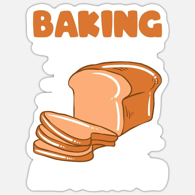 Baking Bread Bakery Bakery Bread Making Sticker size S (10 x 10 cm)