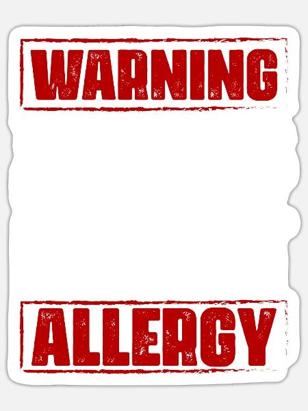Warning This Old Man Has Peanut Allergy - Sticker Größe S (10 x 10 cm) - Mattweiß
