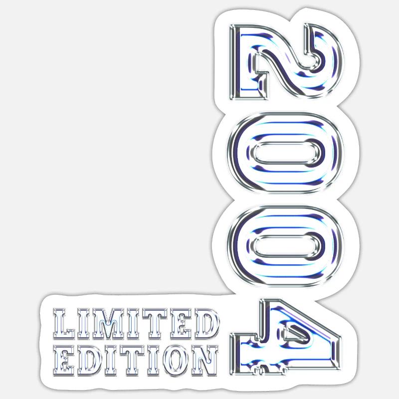 Édition limitée 2004 - Sticker taille S (10 x 10 cm) - blanc mat