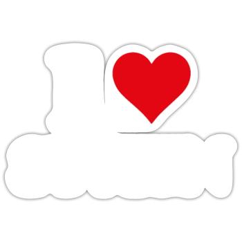 I Love Spain Heart Spanish Gift Spanish - Sticker size S (10 x 10 cm) - white matte - Front