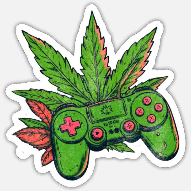 Cannabis Controller Sticker size S (10 x 10 cm)
