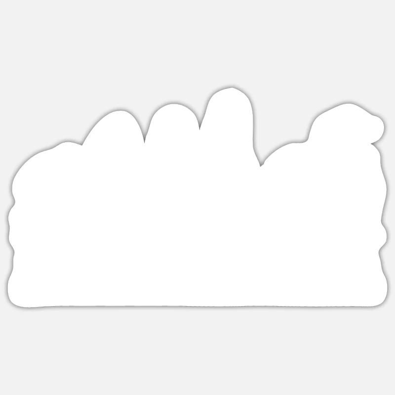 Cryptozoologistes Chupacabra Créatures Évolution - Sticker taille S (10 x 10 cm) - blanc mat