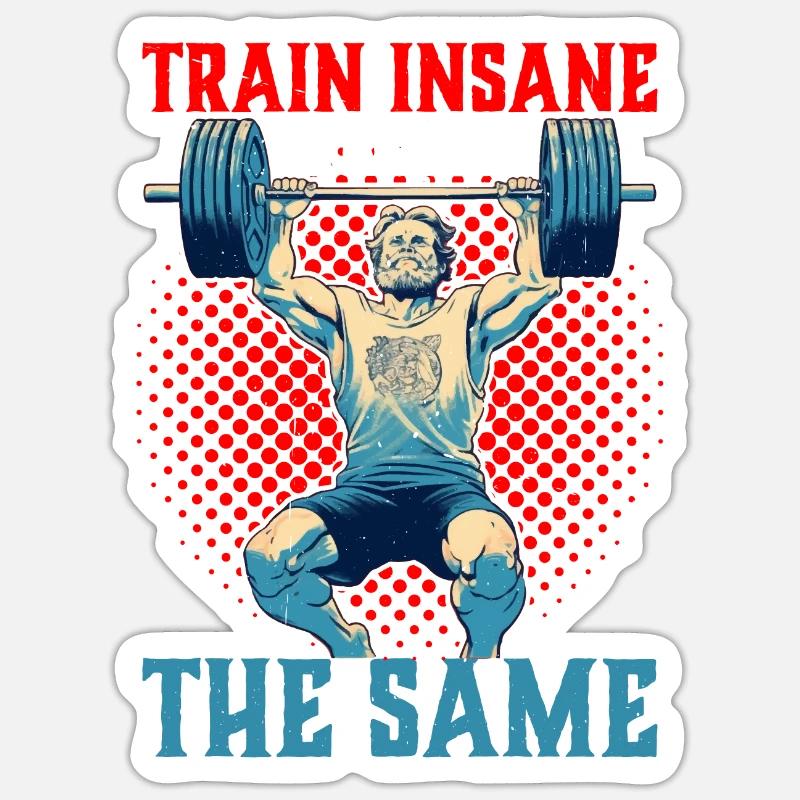 Train Insane Or Remain The Same 26 Sticker size S (10 x 10 cm)