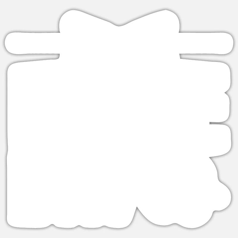Drôle de baseball - Sticker taille S (10 x 10 cm) - blanc mat