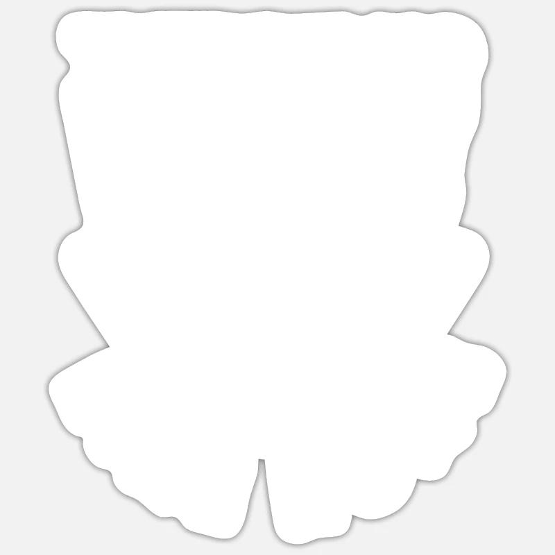 Drôle de baseball - Sticker taille S (10 x 10 cm) - blanc mat