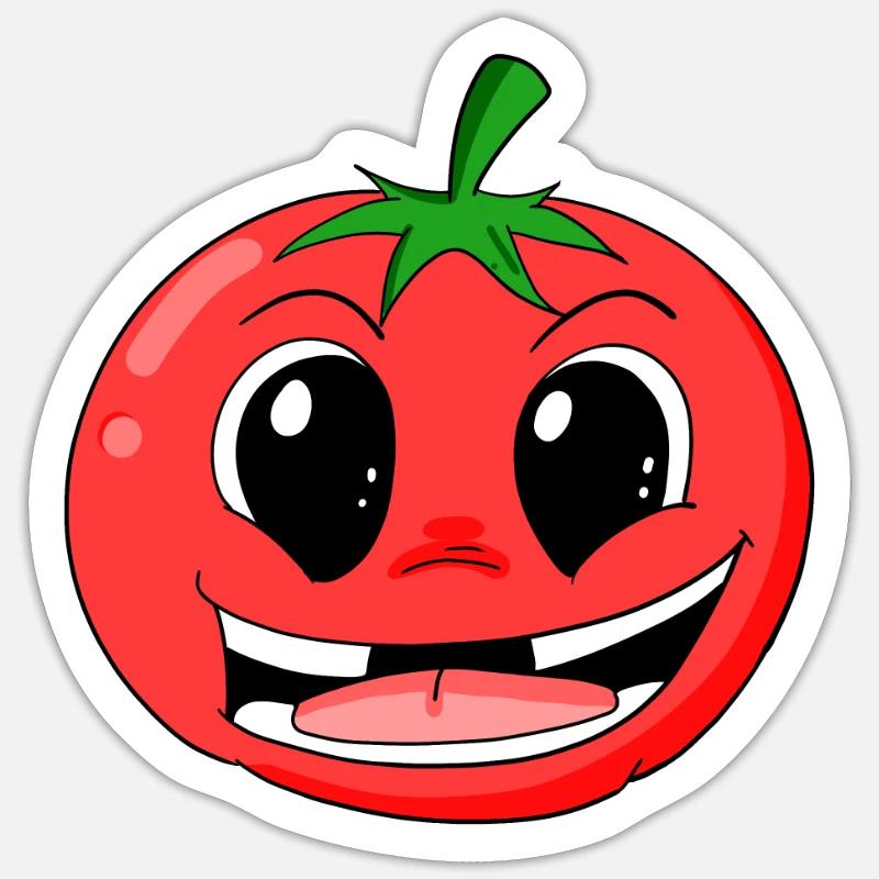 Tomate Sticker taille S (10 x 10 cm)