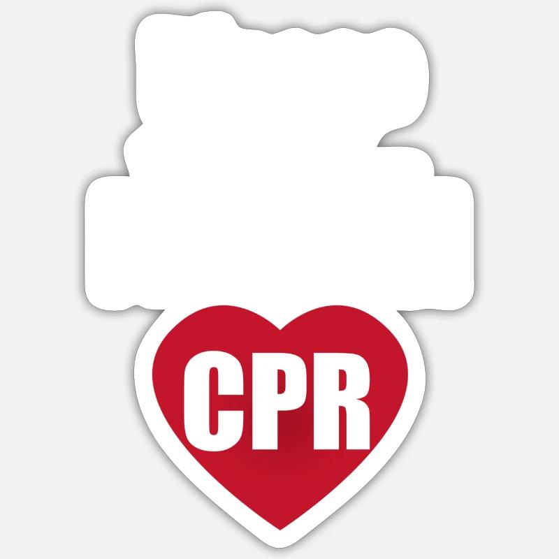 Please keep still. I teach CPR!! Sticker size S (10 x 10 cm)